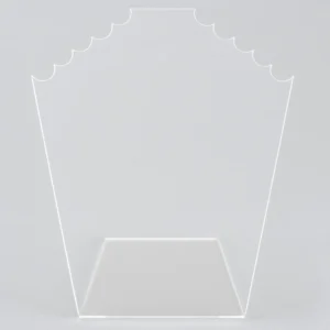 Expositor de colar 5 lugares em acrílico transparente - display organizador profissional para joias e colares em lojas