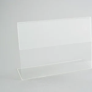 Porta preço 23x17cm em acrílico transparente - Display expositor para preços e informações em lojas - LL Acrílicos