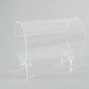 Porta tiara 20cm em acrílico transparente - organizador elegante para tiaras e coroas LL Acrílicos